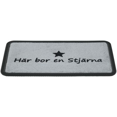 Gummi Star grå - dörrmatta