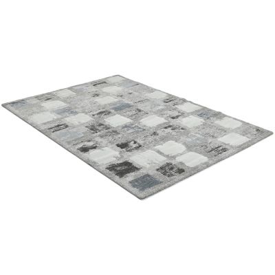 Century Square blå - maskinvävd matta