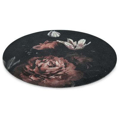 Bella rosa rund - multifunktionsmatta