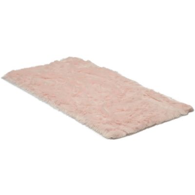 Fur rosa - fårskinn i konstmaterial
