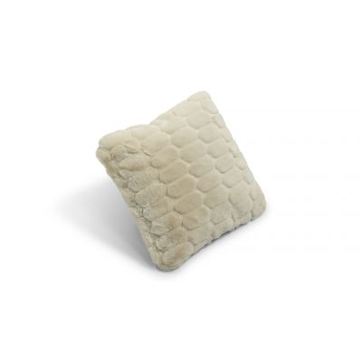 Bubble beige- kudde i konstmaterial