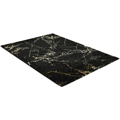 Deluxe marble guld - maskinvävd matta