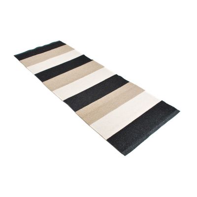 Klara Soft svart/beige - plast- och garnmatta