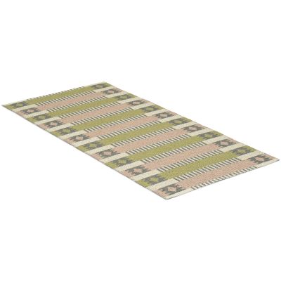 Märta rosa/oliv - plastmatta