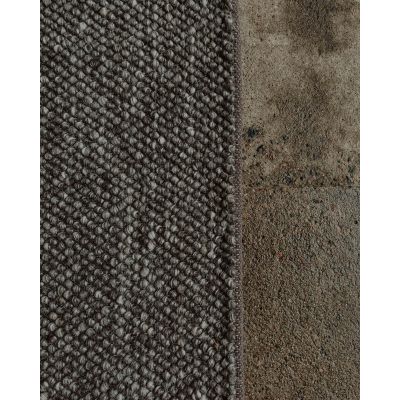 Sarek gråbrun - handvävd ullmatta